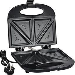 REZEK Sandwich Maker Machine 4 Slice Triangle Sandwich Toaster Maker |Heat Resistant Bakelite Body | Oil Free Toasting | Non-Stick Coated Plates for Easy-to-Clean | 750W - Black |1Y Warranty-11