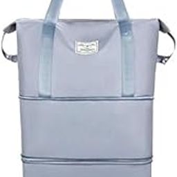 DASTAV Foldable Waterproof Travel Pocket Duffel Bag Hand Duffel Bag - Large Capacity Folding Travel Bag Rolling Luggage Bag Carry (Multicolour)-image-22