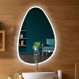 TINITALO Quality Glass Led Mirror Bathroon Mirror with Light Wall Mirror Touch Sensor Total 3 Light Natural White/Cold Day Warm White Brightness Adjustable LED 276 18x24 inc-2