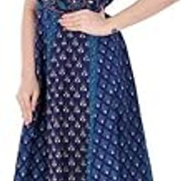 Brand Present Latest Trendy Traditional Long Cotton Designer Middi/Frock Dress for Women (MQ-MD||Buty||NB16__Free Size__)-picture-22