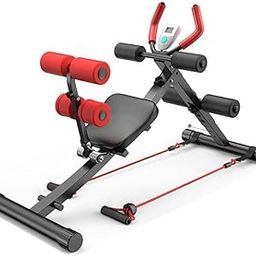 Proberos® Fitness Core & Abdominal Trainers AB Workout Machine Home Work Out Bench Multifunctional Ab Trainer Exercise Bench with Resistance Bands Adjustable Sit-up Trainer-2