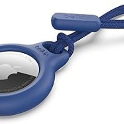 Belkin Polyethylene Terephthalate AirTag Case with Strap, Secure Holder Protective Cover for Air Tag with Scratch Resistance Accessory - Blue Colour (F8W974)-17