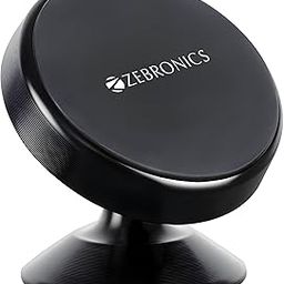 ZEBRONICS CMH50, Car Mobile Holder with Powerful Neodymium Magnets, 360° Rotatable, Safe & Strong, Anti-Skid Silicone Pads, Universal Compatibility, Included 3 Metal Plates-16