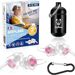 2 Pairs Kids Earplugs (6-12 yrs) – Pressure Relief & Preventing Ear Pain Airplane Travel Ear Protection for Children, Reusable Noise Sensitivity Ear Plugs for Playtime, School, Home & Beyond-38
