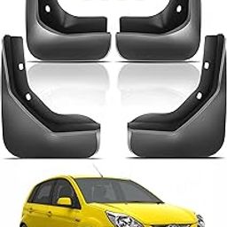 CARIZO Car Heavy Duty Cup Type Splash Mud Guards | OE Type Front and Rear Mud Flaps | Pack of 4 | Compatible with Ford Figo (Type-1) 2010-2015-30