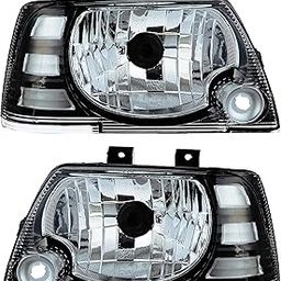 ALL PARTS SOURCE Headlight For Maruti 800 Type 3 (Halogen, Right & Left Both Sides) 2005-2014 Assembly Without Bulbs and Wire Suitable for Maruti 800 Type 3 Car-image-62