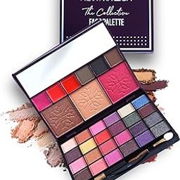 Hilary Rhoda The Collective Face Palette | 3 Cream Lip glosses | 3 Eyebrow Colours | Highlighter | Contour & Blush | 24 Eyeshadow | Highly Pigmented Face Palette | Blends Easily | Makeup kit for women | 55g (Multi-1)-image-52