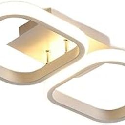 MYADDICTION LED Mounted Ceiling Lamp Decorative Lights for Hallway White Square Warm-6