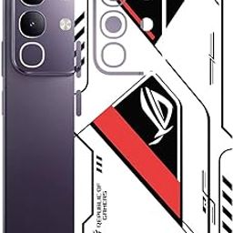 AtOdds Mobile Skin Sticker Wrap | Compatible for VIVO T4X (5G) | Scratchproof Matte Finish | Full Coverage for All Sides & Camera Protection (RogRed)-image-80