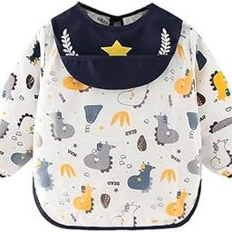 IN-IMAGINE Baby Bibs, Bib, Cartoon Cute With Sleeves Waterproof Feeding Bib Weaning Feeding For Infant Toddler 2 Years Old To 3 Years Old For Boys And Girls-image-75
