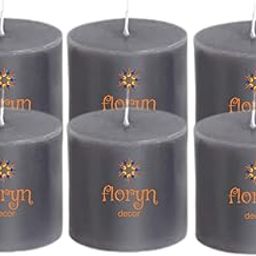 Floryn Decor® Black Pillar Candles Set | Especially for Healing, Meditation, Reiki, Chakras Healing | Spell Candle | Intention Candle (Pack of 6, 2by2)-image-70