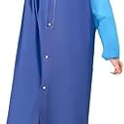 By Visions India Women EVA Waterproof Rain Coat Hooded Outdoor Water Resistant Portable Raincoat Suit for Unisex EVA Rain Coat (Free Size)-picture-30