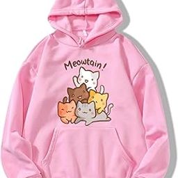 Cat Cute Hoodie Women Girl Stylish Latest Causal Black Pink Lavender Peach 499 599 699 Under-image-58