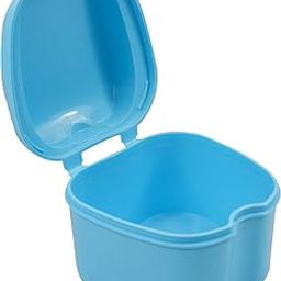 Dentosmile Denture Boxes, Retainer Box Orthodontic Mouth Guard Dental Storage Container/Teeth Storage Box in Light Blue Color (1)-4