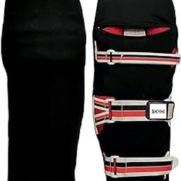 Skyhi Colored Cricket Batting Pads Covers - Leg Guards Clads - Leg Guard Skin (Black-1), Standerd size-image-65
