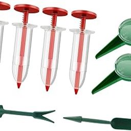 ATORSE Mini Seed Spreader Set Manual Sowing Dibber and Widger Set for Vegetables Seeders & Spreaders-0