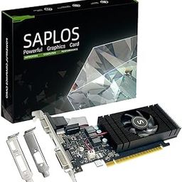 SAPLOS Geforce GTX 750 Ti 4GB Graphics Card, GDDR5 128-bit, DVI, HDMI, VGA, Low Profile, Video Card PC, GPU, PCI Express x16-17