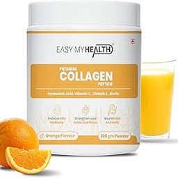 Premium Marine Collagen (Orange flavor, 200 gm) with Hyaluronic acids,Biotin,Essential amino acids Support for Healthy Skin,Hair,Nail and Joint for Women and Men (PACK OF 1)-image-37