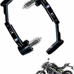 Asryd Motorcycle Brake Clutch Lever Guard Handlebar Protectors 7/8” 22MM CNC Alloy with Adjustable Angle Length (Black) for Kawasaki Z900 (Pack of 2)-picture-7