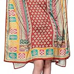 Silk Sutra Women's Ethnic Wear Multicolor Knee-Length Nightgown by Silk Sutra – V-Neck, Silk Blend STCO-KURTI-KAFTAN-191-P-image-57