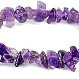 Amethyst Gemstone Chips Bracelet For Womens & Girls-image-81