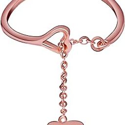 925 Silver Rose Gold Plated Heart Melting Chain Ring, Adjustable | Gifts for Girlfriend, Gifts for Women and Girls | With Certificate of Authenticity and 925 Stamp | 6 Month Warranty*-image-30