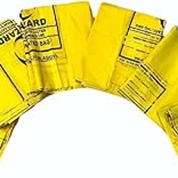 Bio Hazard/Bio-Medical Waste Bag (21x19 Inch, Red-50, Yellow-50) Pack of 100-image-46