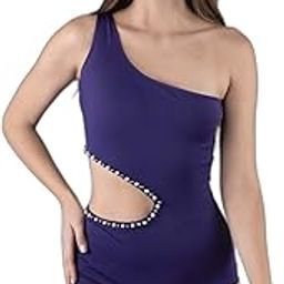 one Piece one Shoulder Cutout Padded Swimsuit for Women |Swimming Suit for Women-image-99
