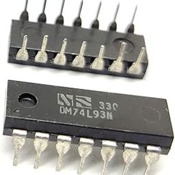 INVENTO 1Pcs 7493 IC SN74LS93N DM74L93N 4-Bit UP Binary Counter, LS Family, 42 MHz, 4.75 V to 5.25 V, DIP-14-29