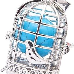 Club Bollywood®Copper Bird Cage Design Beads Cage Locket Pendant for Necklace Bracelet Blue 1| Necklaces & Pendants| Necklaces & Pendants|Jewelry & Watches|1 Pieces Hollow Locket Pendant-picture-20
