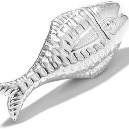 DHRUVS COLLECTION 925 Silver Fish, Chandi ki Machli for Astrological and Lal Kitab Remedies, Vastu, Pooja, Housewarming and Gifting Purposes - (Small, 3.5 Grams)-0