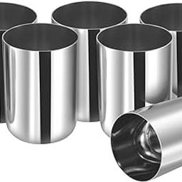 Kraft Stainless Steel Glasses Set of 6 for Water - 300ml Each, Mirror Polish, Food Grade Steel Glass, Scratch Resistant, Serving Glass for Water and Juice - 2 Year Warranty-30