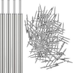 UJEAVETTE 400 Pieces Skirting Thread Seamless Nails Double Head for Chairs Wood Veneer-image-10