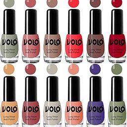 Volo Best Affordable Gloss Nail Polish Combo 12 Pcs Full Year Collection(Nude, Pink, Nude, Red, Nude, Red, Nude, Tan, Nude, Peach,Purple, Green) 60 ML-image-85