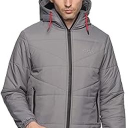 Solid Men's Standard Length Polyester Quilted Bumper Jacket Regular Fit-image-30
