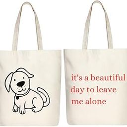Canvas Tote Bag with Zipper for Women – Cotton Shopping & Travel Bag – Multipurpose & Reusable – Pack of 2-image-20