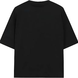 Solid Black Oversized T-Shirt for Men-image-21