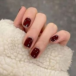 ZOONA 24PCS Everlasting French Nails Artificial Nails Art Set| Lightweight & Long Lasting| Easy To Use| Quick Fix For Festivals & Special Occasions-image-80