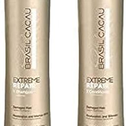 Cadiveu Brasil Cacau Extreme Repair Shampoo & Conditioner For Damaged hair ( 300ml+300ml)-image-57