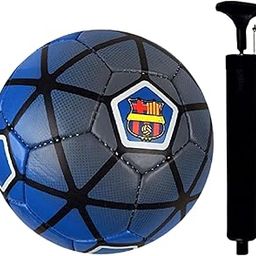 JTC Dominator 3.0 Football, 32 Panels, Thermobound Football, Grained PU, Suitable for Soft & Wet Ground, with Grass & Artifical Turf, International Match Ball, Size - 5 Pump & Pin (Blue)-image-73