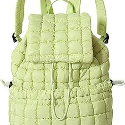 Quilted Puffer Backpack for Women, Nylon Puffy Casual Girls Womens Backpack, Lightweight Hiking Gym Daypack Preppy Travel Bag with Adjustable Top Flap Drawstring-image-19