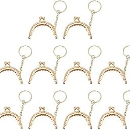 Enakshi 10Pcs Metal Purse Frame Semicircle Bag Handle Bag Kiss Clasp Lock for Sewing Rose Gold | Crafts | Sewing | Foundations & Undergarments | Purse Handles, Frames & Feet-image-69