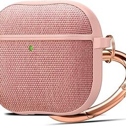Spigen 2024 AirPods 4 / AirPods 4 ANC Case, Carabiner Included, [Premium Fabric] [Light & Compact], Urban Fit - Rose Gold-image-20