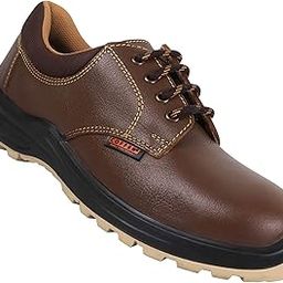 Coffer Safety AZ-82344 Formal Safety Shoe (Tan Leather Upper, Heat, Oil & Acid Resistant, 200 Joule Steel Toe Cap, Dual Density PU Sole) (Size 06 INDIA)-picture-32