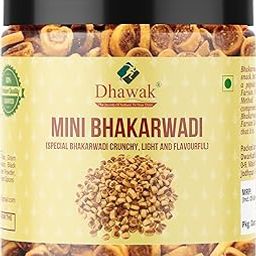 Dhawak Gujrati Mini Bhakarwadi 250 gms (Crunchy and Tasty) Jar Pack-image-99