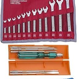ACHRO 919 Universal Tool Kit Set (6 Pcs Screwdriver Set & 12 Pcs Spanner Set, 8 inch Plier) Set of 19 Pieces-10