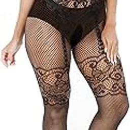 Woman's Polyamide Elastane Full Body Stockings (MS-2029_BK, Black, Free Size)-picture-37