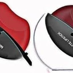 Matte Lipstick Set, Heart-Shaped Design, Red and White, 2-Pack-image-40