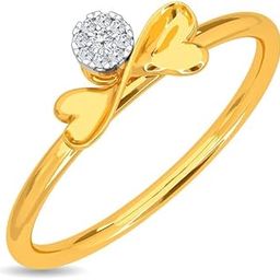 14k / 18k Real Gold & Diamond Ring | Diwali, Rakhi Rakshabandhan Gift for Sister/Bhabhi/Women | With Certificate of Authenticity & BIS-Hallmarked Gold Jewellery | Bow Diamond Ring-image-42