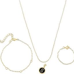 Valentine's Day Collection Alphabet S Black Enamel Charm|Valentine Gift For Her|Gift For Wome|Gift For Her|-image-47